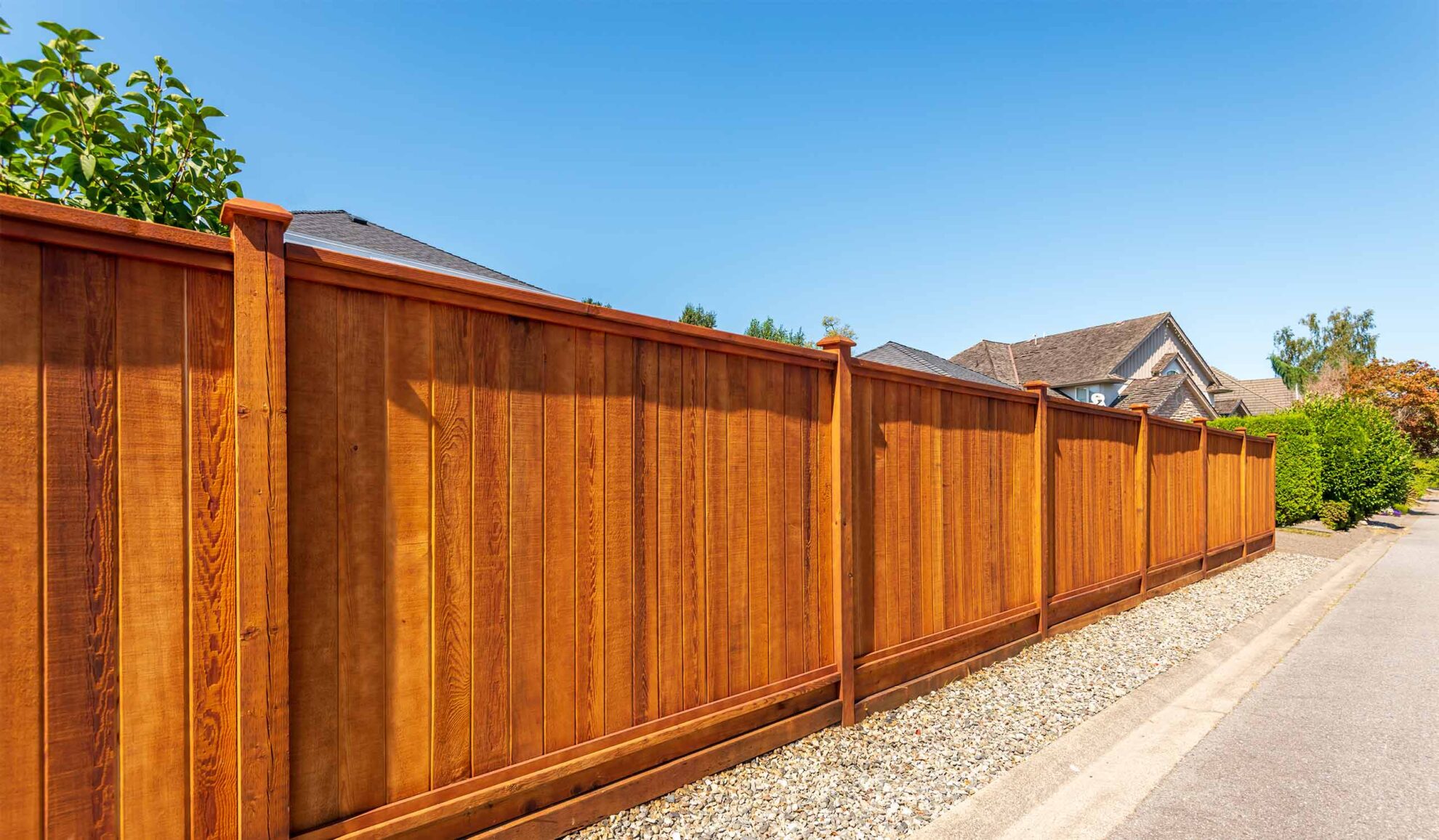 wooden fence installed at residential property exteriors for privacy calera ok